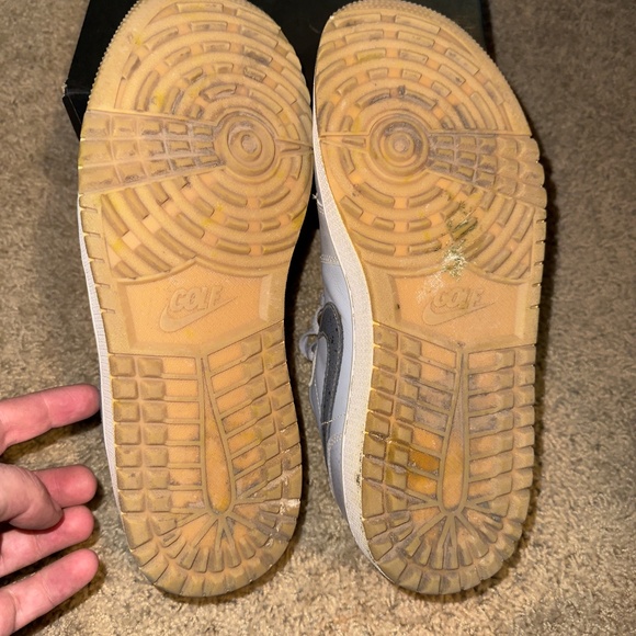 Jordan 1 Low Golf "Wolf Grey" Splatter Gum Sole - Picture 5 of 6